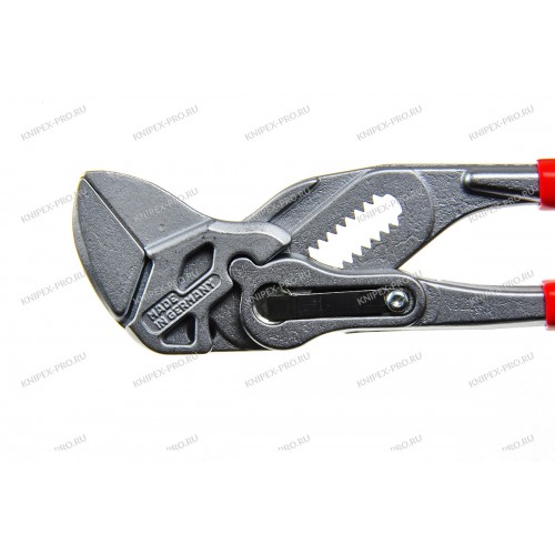 Клещи переставные-гаечный ключ Knipex 86 03 180, с однокомпонентными ручками, хромированные, 180 mm, KN-8603180