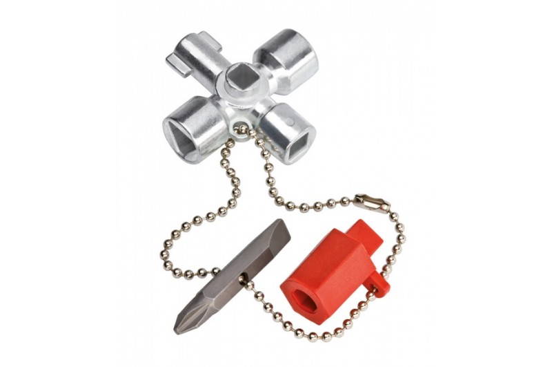 Ключ для электрошкафов Knipex 00 11 02, с битой 1, 0 x 7 мм и PH2, KN-001102