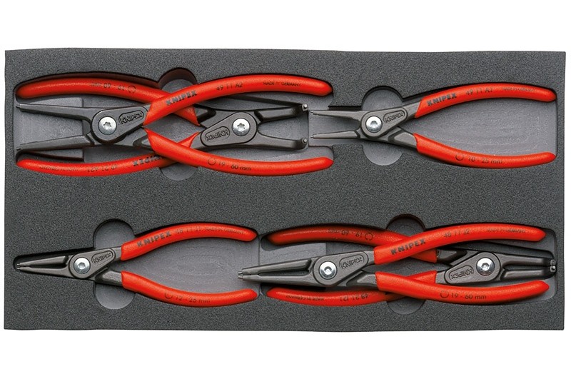 Набор щипцов для стопорных колец Knipex 00 20 01 V02, в ложементе, KN-002001V02
