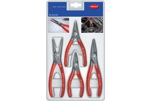 Набор щипцов для стопорных колец Knipex 00 20 03 SB, прецизионные, прочная пластиковая упаковка, 4шт., KN-002003SB