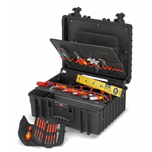 Чемодан Knipex 00 21 36 LE, "Robust 34" Elektro, ударопрочный полипропилен, пустой, 419 х 215 х 510 мм, KN-002136LE