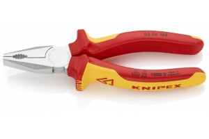фото для товара Плоскогубцы Knipex 03 06 16 0SB, комбинированные диэлектрические, хромированные, в блистерной упаковке, 160mm, KN-0306160SB, KN-0306160SB, 4909 руб., KN-0306160SB, , АКЦИИ