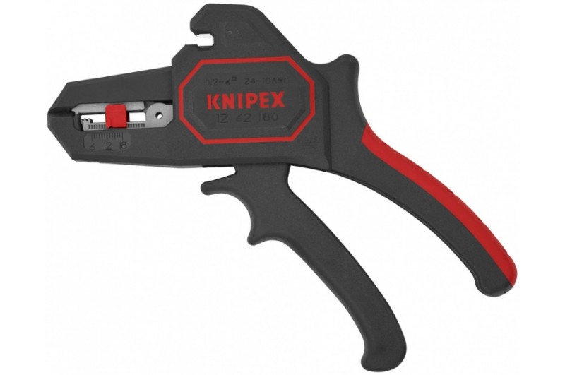 Стриппер Knipex 12 62 180, для снятия изоляции, автоматический, 0, 2 - 6, 0 кв.мм, KN-1262180