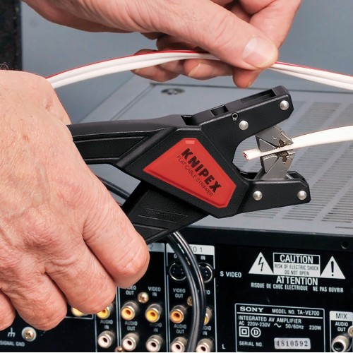 Стриппер Knipex 12 64 180, для снятия изоляции с плоских проводов, автоматический, 0, 75 - 2, 5 кв.мм, KN-1264180