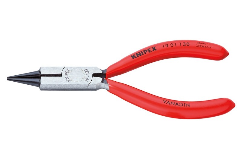 Круглогубцы Knipex 19 01 130, с режущей кромкой, черненые, 130 mm, KN-1901130 Круглогубцы Knipex 19 01 130, с режущей кромкой, черненые, 130 mm, KN-1901130