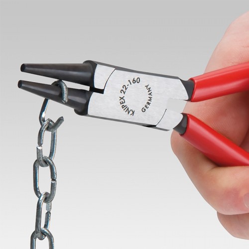 Купить Круглогубцы Knipex 22 02 160, двухкомпонентные чехлы, чернёные ...