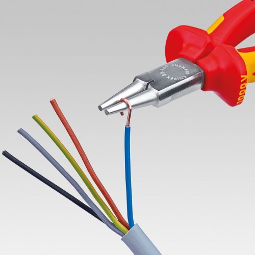 Купить Круглогубцы Knipex 22 02 160, двухкомпонентные чехлы, чернёные ...