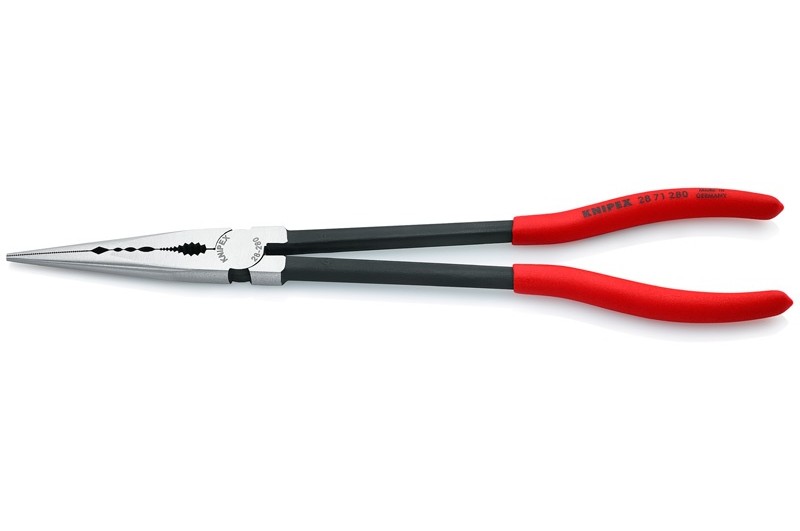 Длинногубцы Knipex 28 71 280, монтажные черненые, 280 mm, KN-2871280