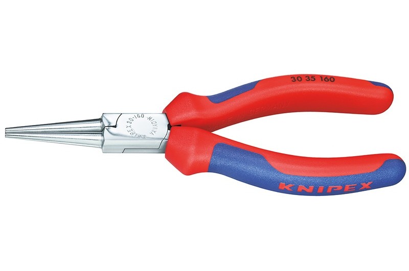 Круглогубцы Knipex 30 35 140, без режущих кромок, хромированные, двухкомпонентные чехлы, 140mm, KN-3035140 Круглогубцы Knipex 30 35 140, без режущих кромок, хромированные, двухкомпонентные чехлы, 140mm, KN-3035140