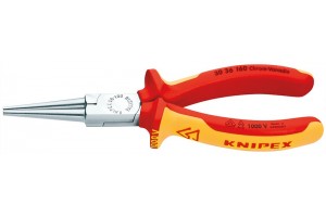 Круглогубцы Knipex 30 36 160, диэлектрические VDE 1000V, без режущих кромок, хромированные, 160mm, KN-3036160