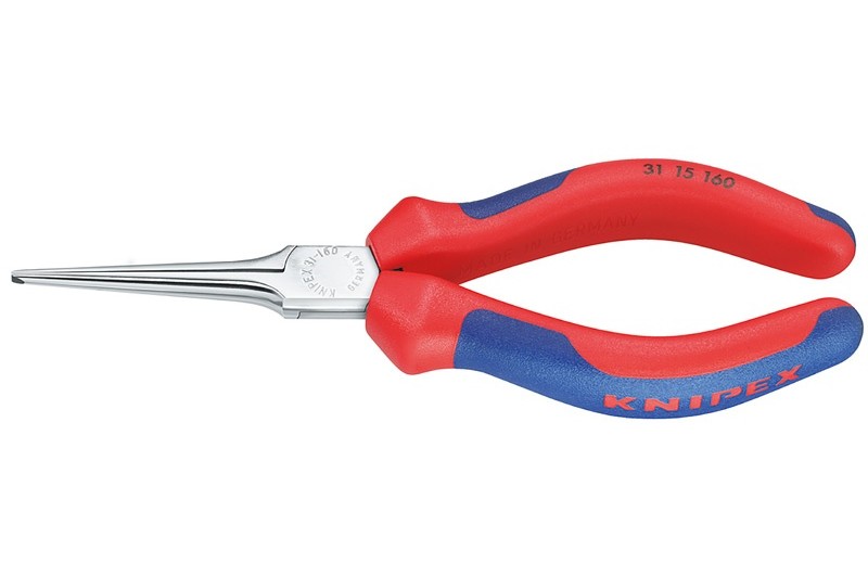 Плоскогубцы Knipex 31 15 160, захватные, острогубцы, хромированные, 160mm, KN-3115160