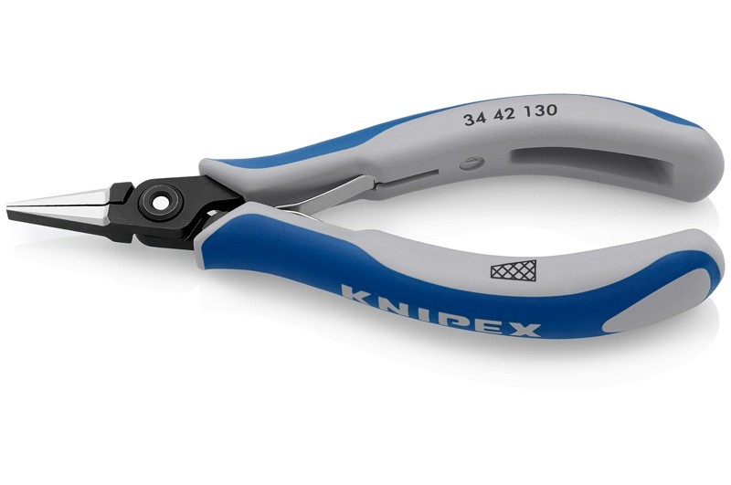 Плоскогубцы Knipex 34 42 130, для электроники, прицезионные, 130 мм, KN-3442130