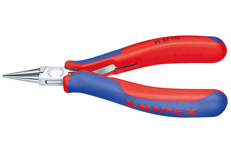 Круглогубцы Knipex 35 32 115, для электроники, коробчатый шарнир, зеркально полированные, 115 мм, KN-3532115 Круглогубцы Knipex 35 32 115, для электроники, коробчатый шарнир, зеркально полированные, 115 мм, KN-3532115