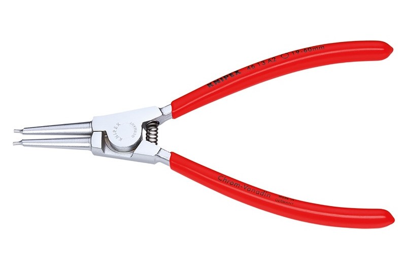 Щипцы Knipex 46 13 A1, для стопорных колец (внешних), хромированные, для валов ⌀ 10-25 мм, KN-4613A1
