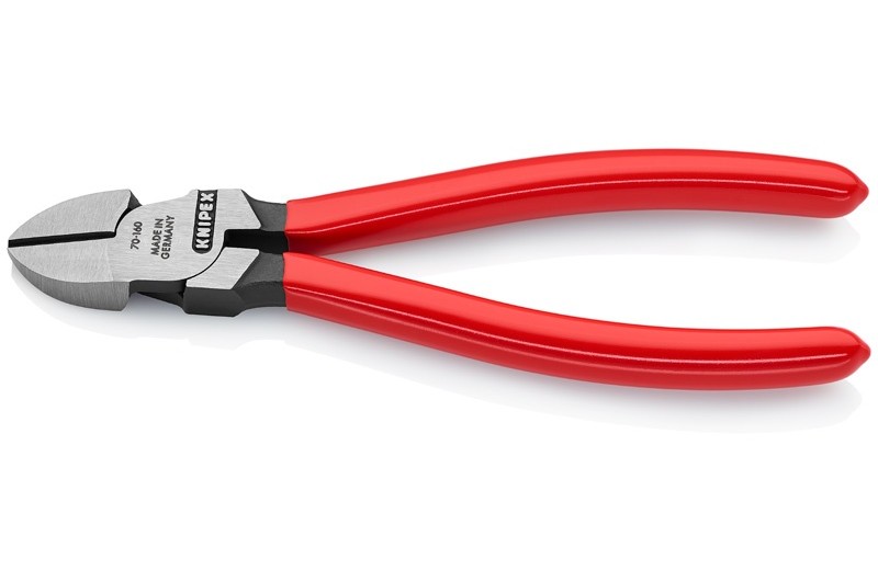 Кусачки боковые Knipex 70 01 160, с однокомпонентными пластиковыми чехлами, 160 mm, KN-7001160 Кусачки боковые Knipex 70 01 160, с однокомпонентными пластиковыми чехлами, 160 mm, KN-7001160