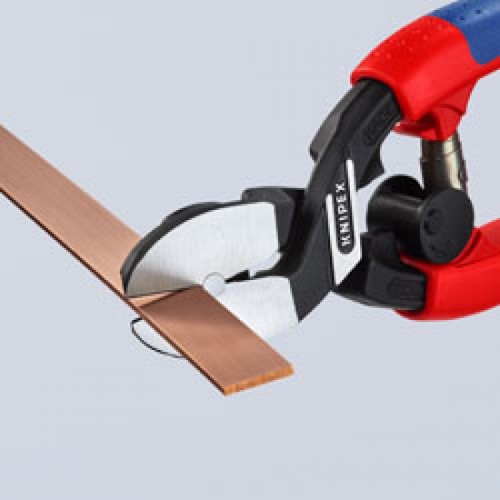 Болторез Knipex 72 62 200, CoBolt® изогнутая головека под углом ∡20°, фосфатированный, без фаски, 200 mm, KN-7262200