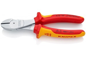 фото для товара Кусачки Knipex 74 06 18 0SB, диэлектрические VDE 1000V, двухкомпонентные чехлы, хромированные, в блистерной упаковке, 180 mm, KN-7406180SB, KN-7406180SB, 8146 руб., KN-7406180SB, , АКЦИИ