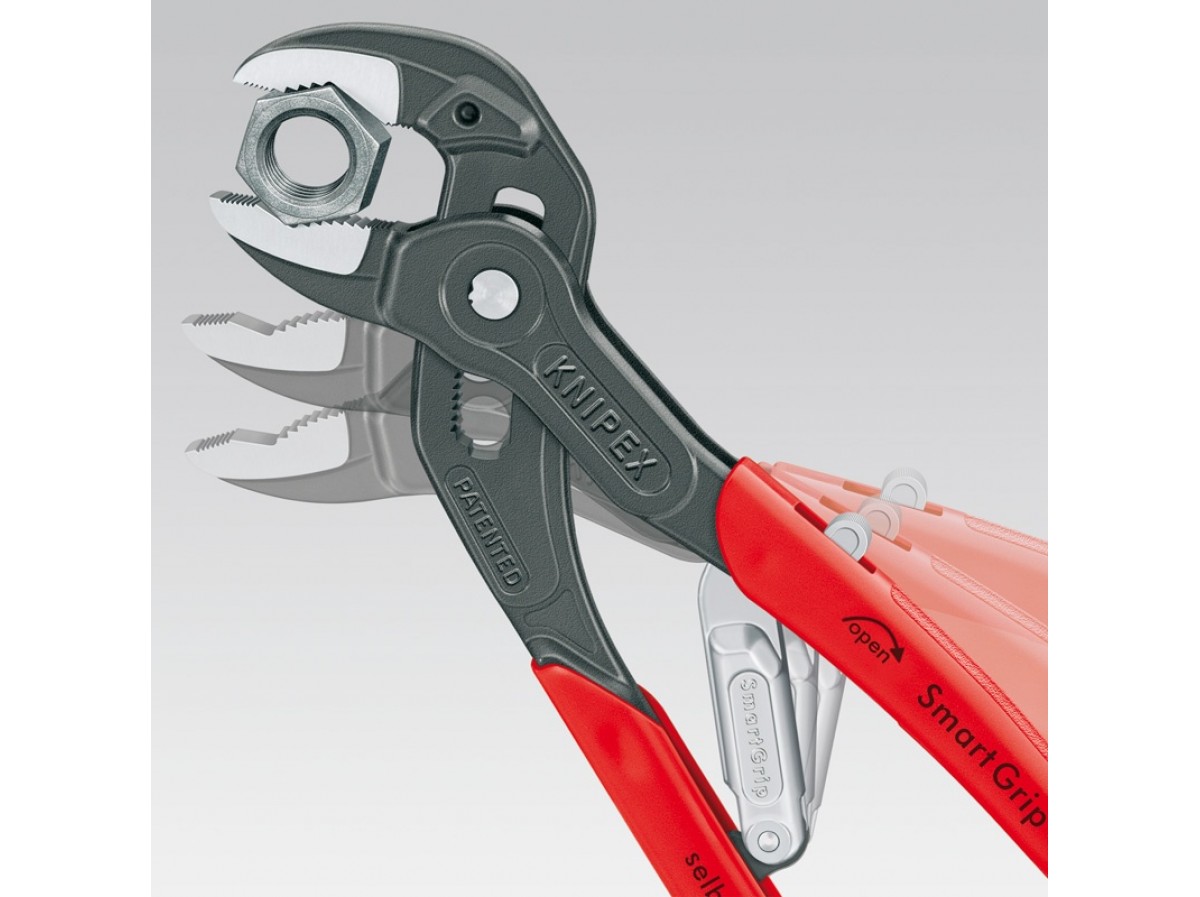 Автоматический ключ. Клещи Knipex KN-8501250. Knipex SMARTGRIP. Ключ переставной Knipex 8501250. Клещи переставные с автоматической установкой Knipex SMARTGRIP 32 мм KN-8501250.