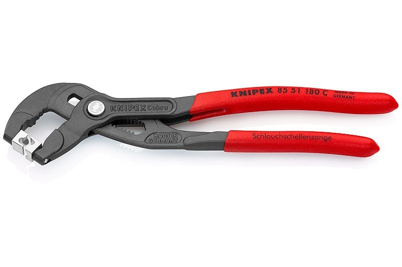 Щипцы Knipex 85 51 18 0C, для пружинных хомутов, фосфатированные, серого цвета, 180 mm, KN-8551180C