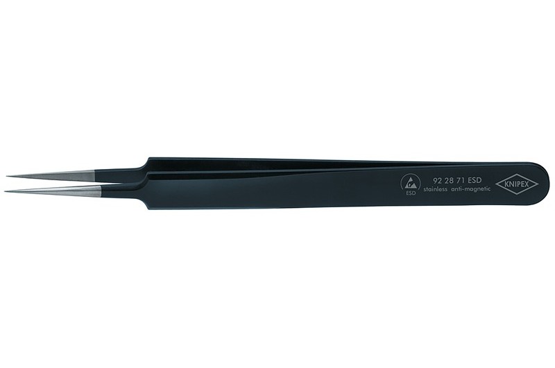 Пинцет Knipex 92 28 71 ESD, антистатический ESD, прецизионный, нержавеющая немагнитная сталь, 110 mm, KN-922871ESD