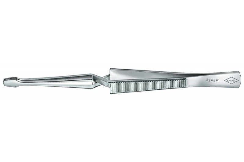 Пинцет Knipex 92 94 91, с перекрещивающимися губками, никелерованный, 160 mm, KN-929491