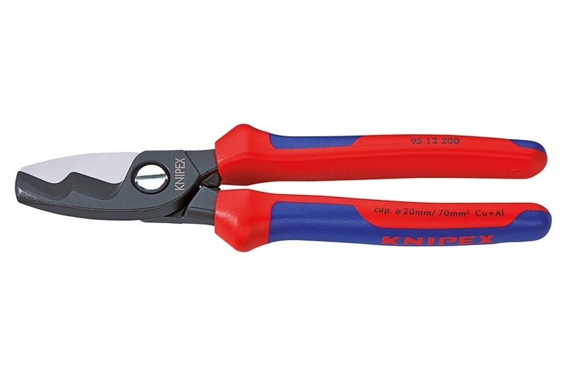 Кабелерез Knipex 95 12 200, с двухкомпонентными чехлами, до 70 мм², 200 mm, KN-9512200 Кабелерез Knipex 95 12 200, с двухкомпонентными чехлами, до 70 мм², 200 mm, KN-9512200