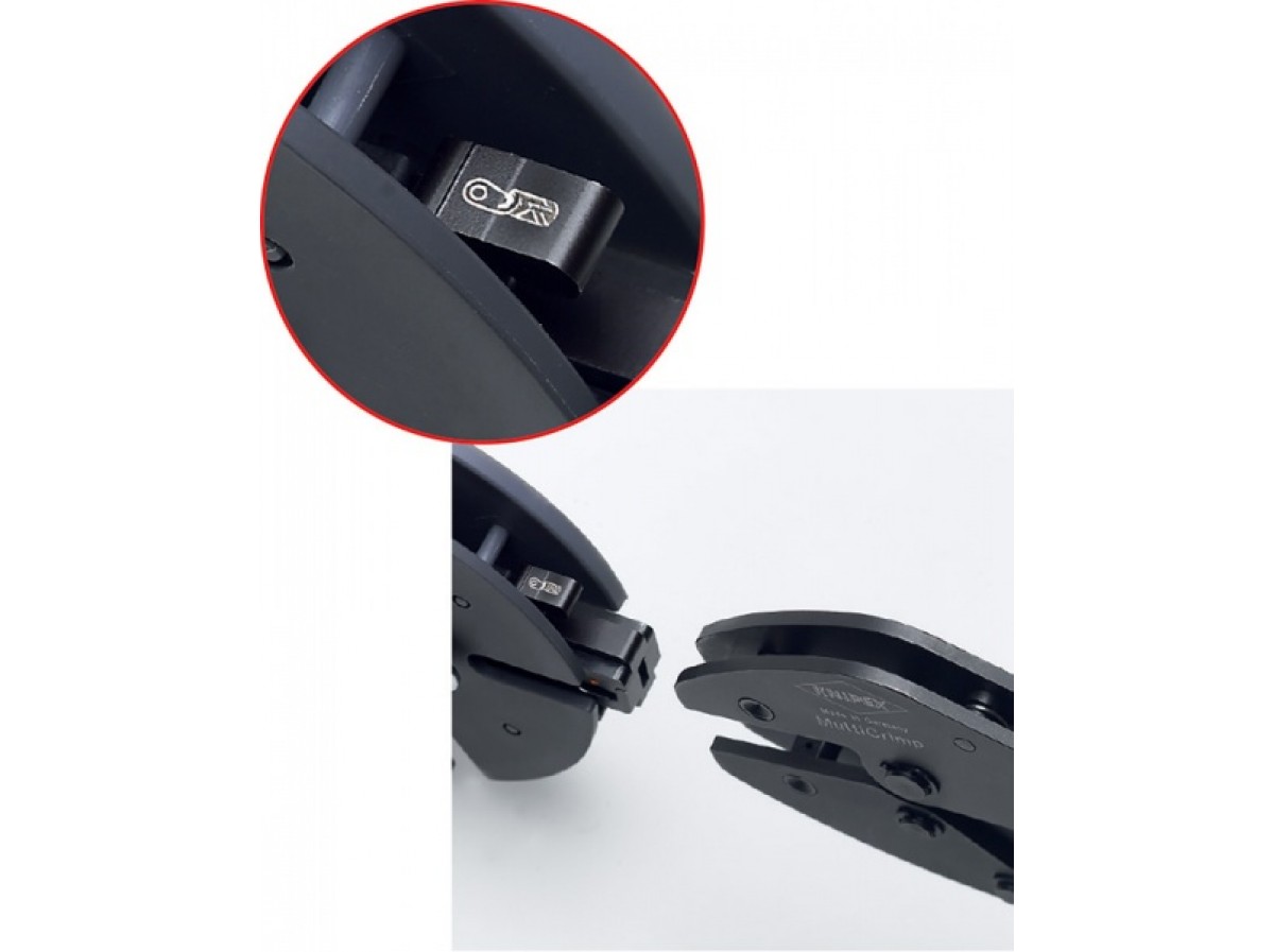 Купить Обжимные клещи Knipex 97 33 02, с магазином для сменных матриц ...