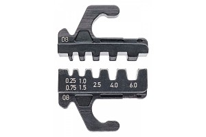 Плашка опрессовочная Knipex 97 39 08, для втулочных наконечников, 0, 5-6, 0 mm², KN-973908