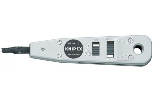 фото для товара Инструмент для укладки кабелей Knipex 97 40 10, пластиковый корпус, для провода ⌀ 0, 4 - 0, 8 mm, KN-974010, KN-974010, 9260 руб., KN-974010, KNIPEX, Пресс-Клещи