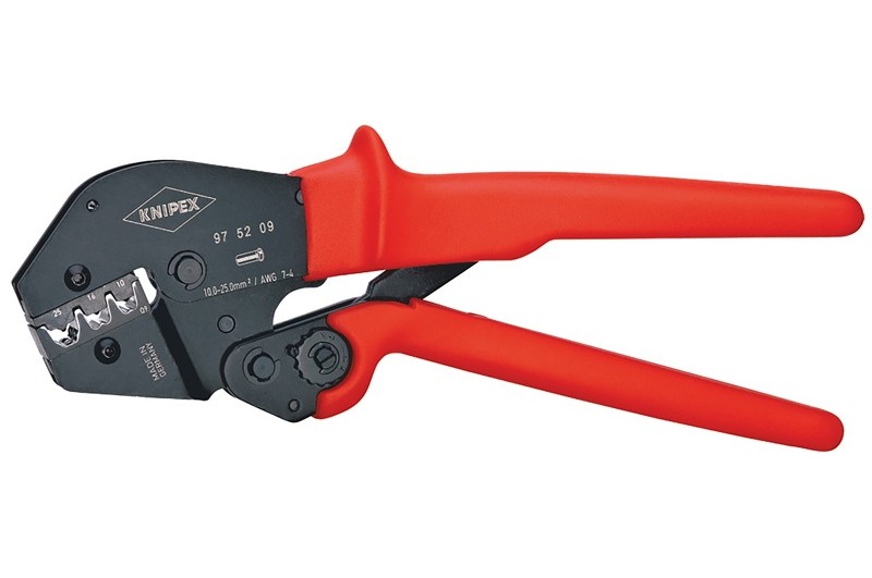 Пресс-клещи Knipex 97 52 09, рычажные, вороненые, 10 / 16 / 25 mm², 250 mm, KN-975209 Пресс-клещи Knipex 97 52 09, рычажные, вороненые, 10 / 16 / 25 mm², 250 mm, KN-975209