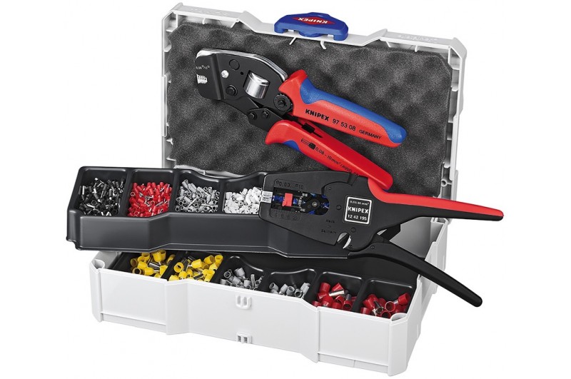 Набор контактных гильз Knipex 97 90 24, с инструментом для опрессовки, KN-979024