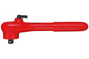 Ключ трещоточный Knipex 98 31, диэлектрический VDE 1000V, хвостовик 3/8, 190 mm, KN-9831