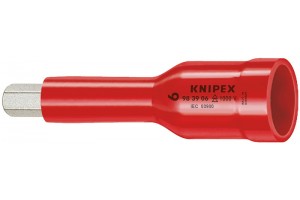 Головка Knipex 98 39 05, диэлектрическая VDE 1000V, для крепежа с внутренним шестигранником, хвостовик 3/8, 5, 0 mm, KN-983905
