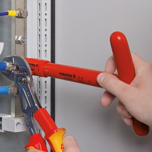 Изолированная Т-образная ручка Knipex 98 40, VDE 1000V с внешним квадратом 1/2", 165 mm, KN-9840